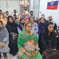 It was an honor to host Ambassador Mr. Albert Khoryov along with distinguished members of the diplomatic staff, Ms. Elena Kolesnikova, Secretary for Education and Culture, and Mr. Igor Kolesnikov, Press Attaché at the Study Centre, Sargodha.