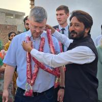 It was an honor to host Ambassador Mr. Albert Khoryov along with distinguished members of the diplomatic staff, Ms. Elena Kolesnikova, Secretary for Education and Culture, and Mr. Igor Kolesnikov, Press Attaché at the Study Centre, Sargodha.